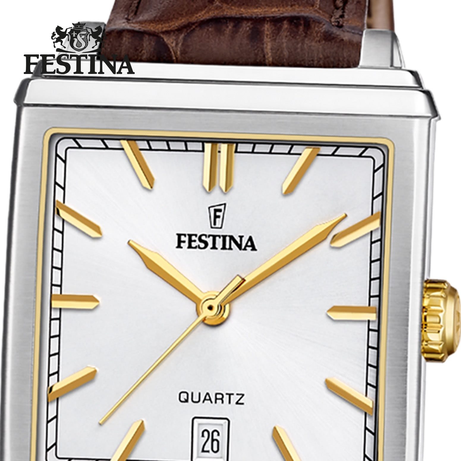 Festina Quarzuhr Festina Herrenuhr Leder braun Festina, (Analoguhr), Herren günstig online kaufen