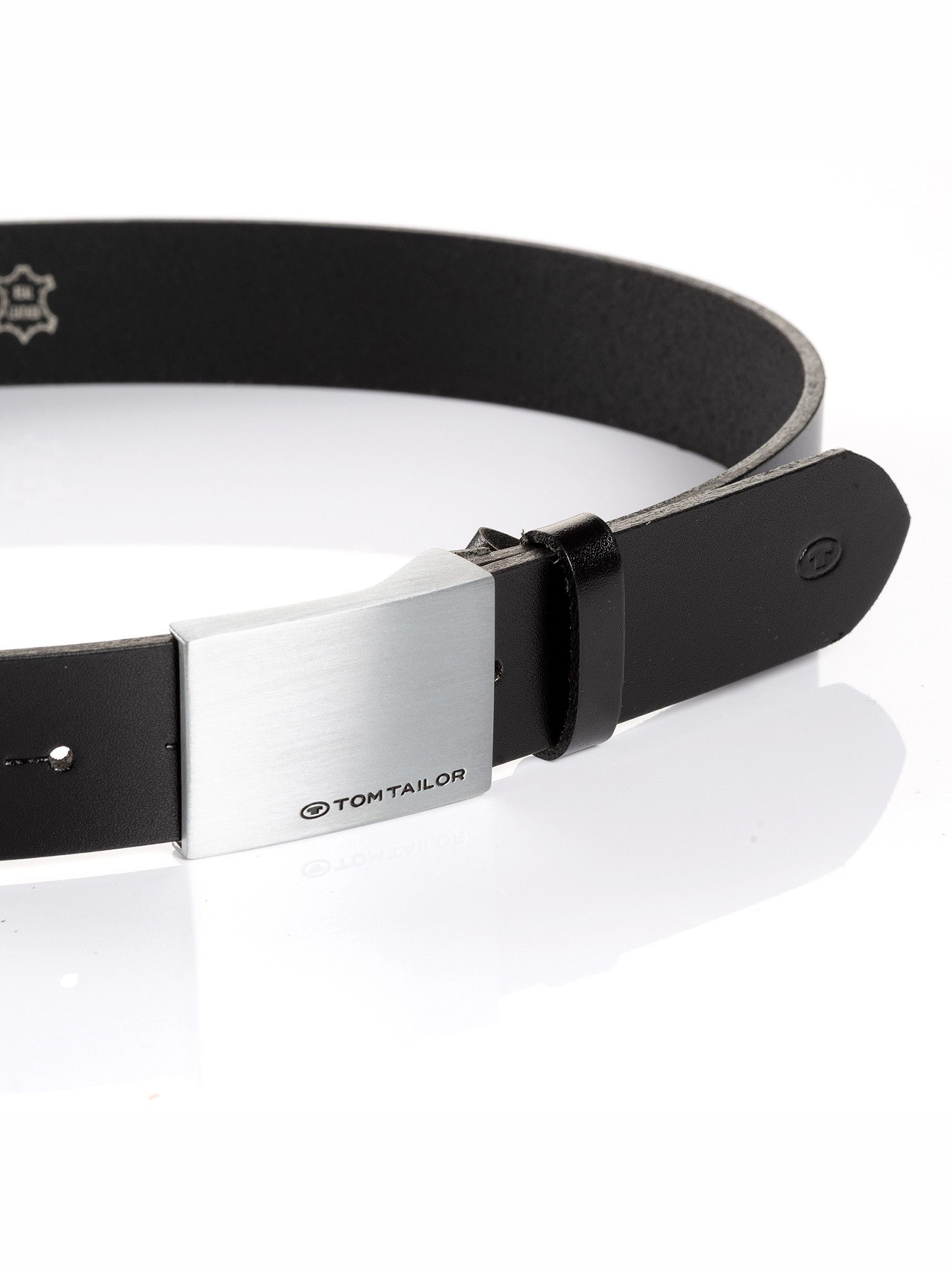 TOM TAILOR Koppelgürtel TTBOB (1-St) 3,5 cm breiter Herrengürtel, modischer Klassiker, Koppelschließe