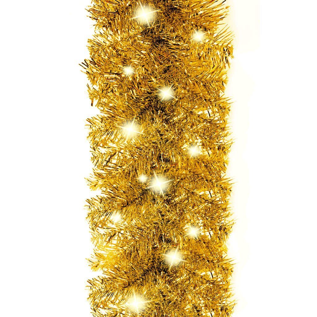 vidaXL Christbaumschmuck (1-tlg) mit Weihnachtsgirlande m Golden LED 5