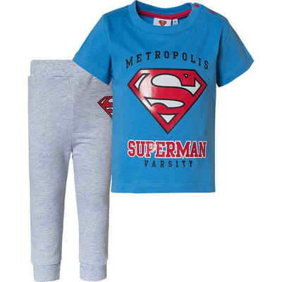 Superman Shirt & Hose SUPERMAN BABY SET Shirt+ Hose für Jungen Gr.62 68 80 86 92 cm