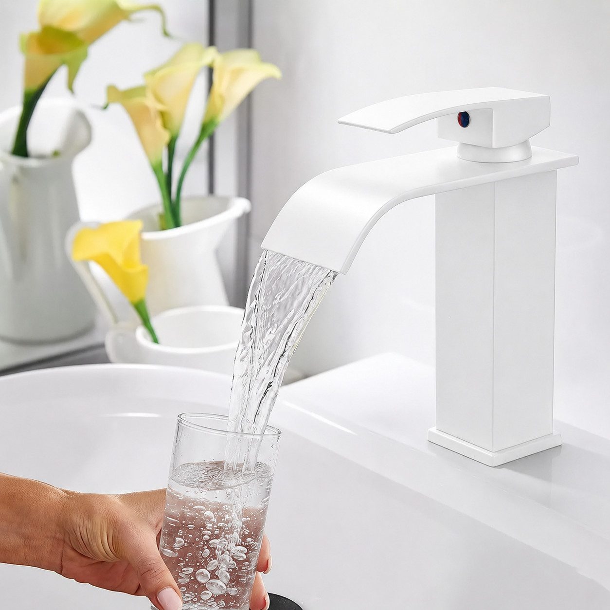 Faizee Home Badarmatur Faizee Home Wasserfall Waschtischarmatur Badarmatur Wasserhahn