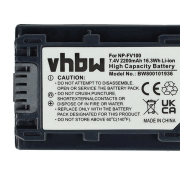 vhbw kompatibel mit Sony DCR-DVD710E, DCR-DVD650E, DCR-DVD610E, DCR-DVD810E Kamera-Akku Li-Ion 2200 mAh (7,2 V)