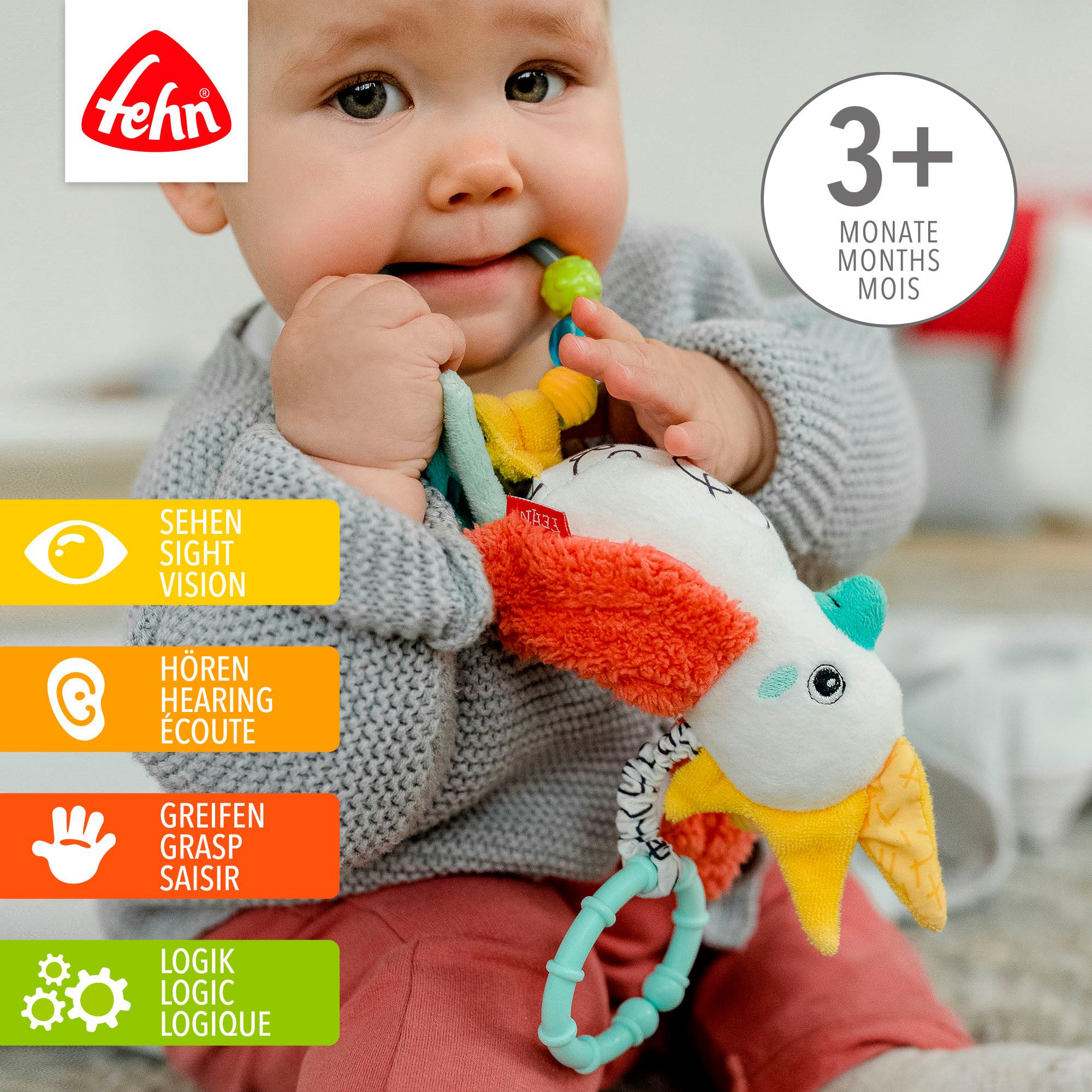 Fehn Greifspielzeug DoBabyDoo, Zwitscher-Vogel günstig online kaufen