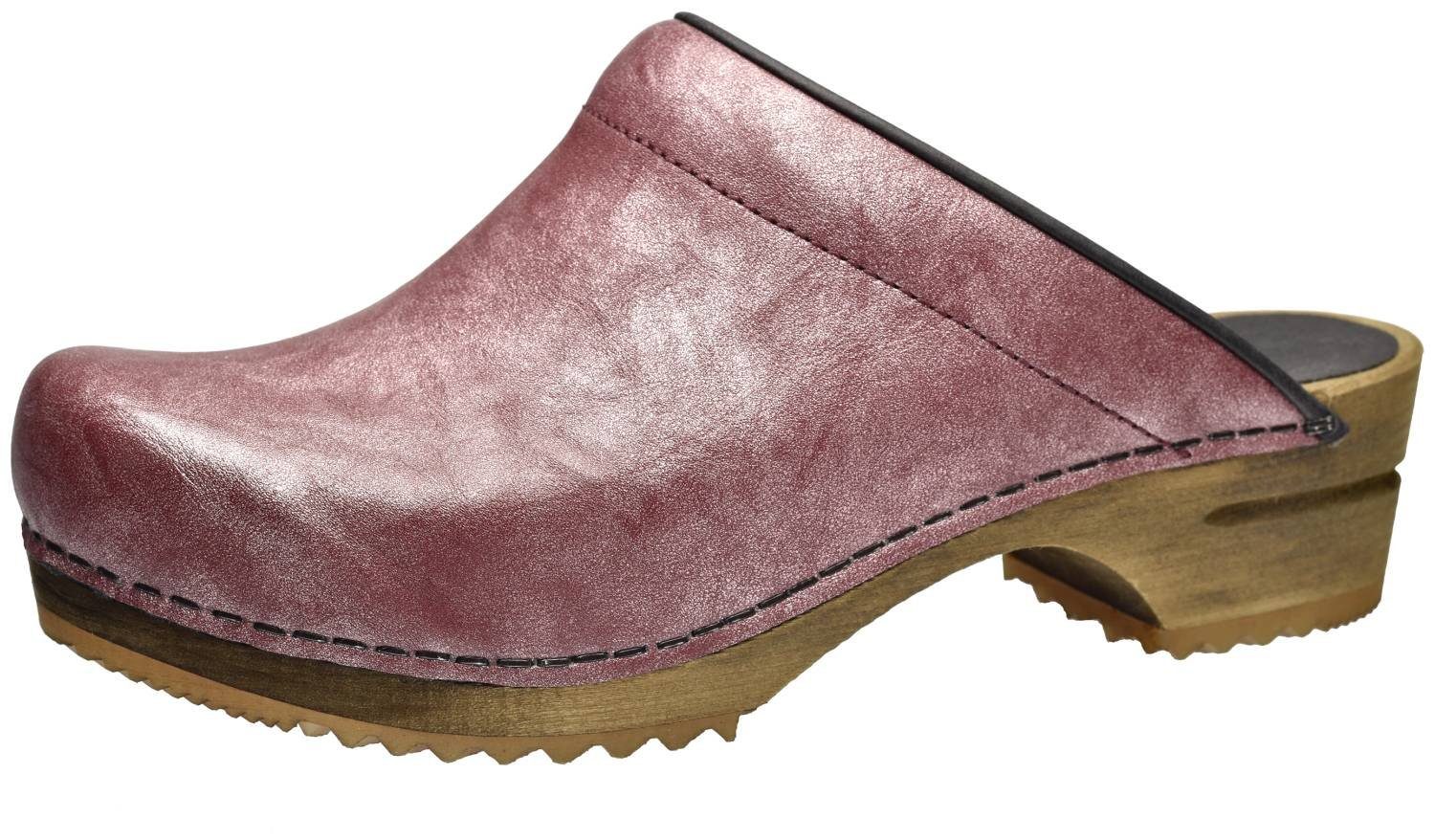Sanita Wood Laerke Bordeaux Clog