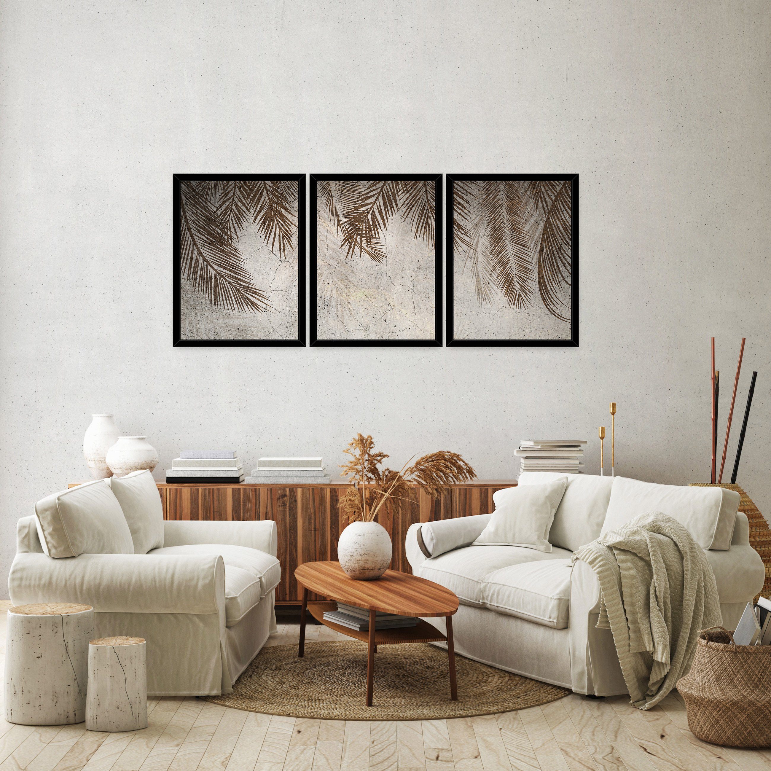 Wallarena Poster Set Mit Rahmen 3 Teilig Kunstdruck 3er Bilder Wandbilder W günstig online kaufen