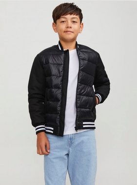 Jack & Jones Bomberjacke JCOBLACK BOMBERJACKE BF JNR Steppeinsätze, wasserabweisend, komplett gefüttert