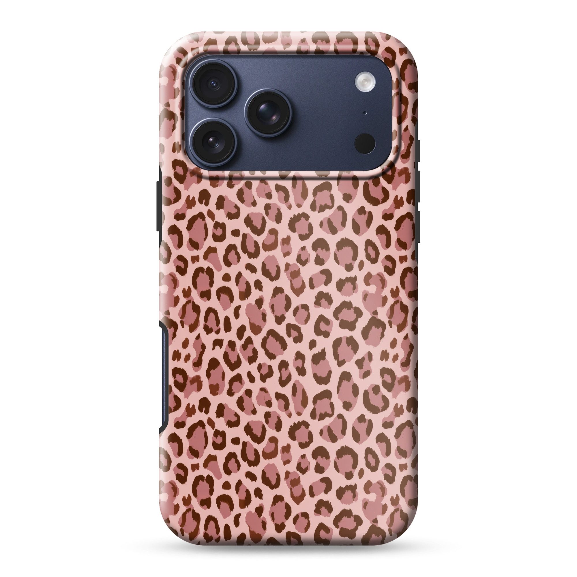 OnlyWow Handyhülle Magsafe für Apple iPhone 17 Pro Max Leopard - Muster - Rosa, Phone Case, Hardcase, Stoßfest, Schutzhülle