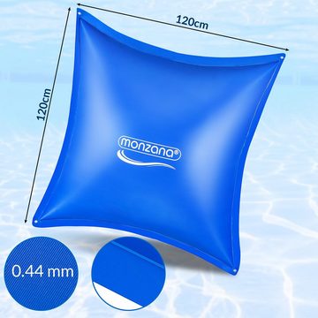 monzana Pool Poolkissen (5-tlg), 4x Poolkissen Winter XL Chlorbeständig Seil PVC Verstärktes Material