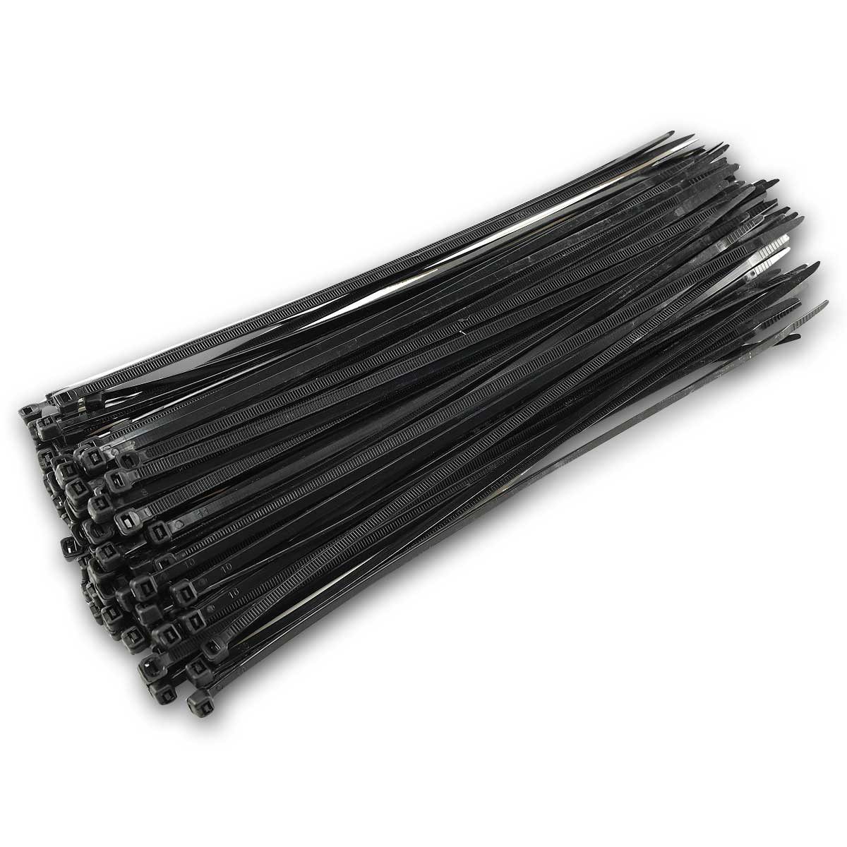 ChiliTec Kabelbinder Kabelbinder 370mm x 4,8mm, schwarz 100er Pack