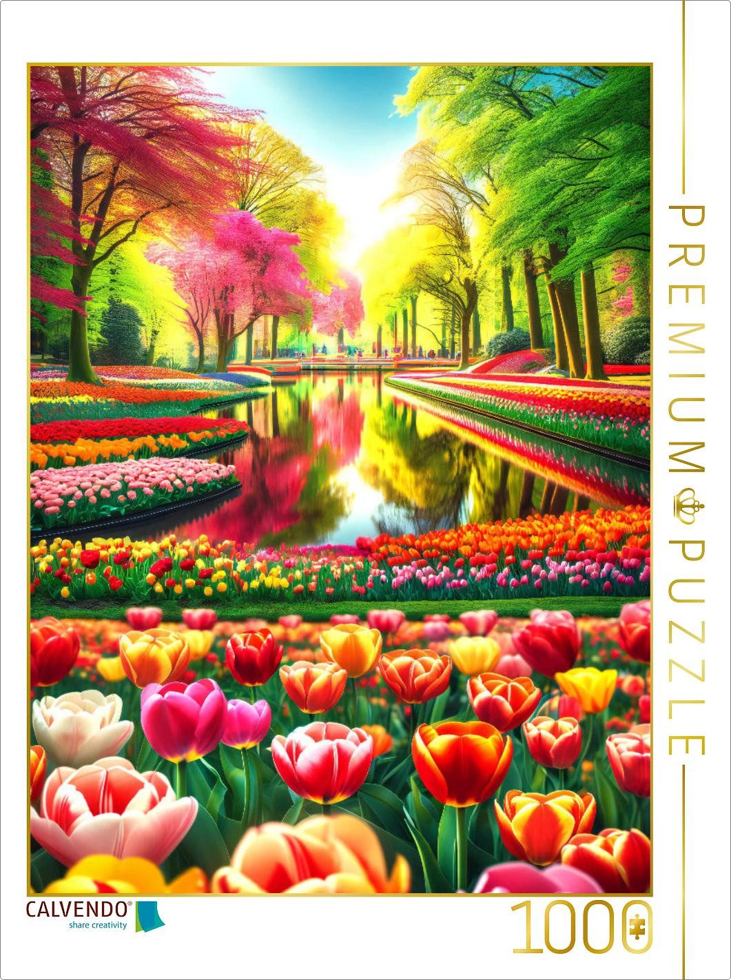 CALVENDO Puzzle CALVENDO Puzzle Keukenhofs Blumenparadies in den Niederlanden, 1000 T, 1000 Puzzleteile