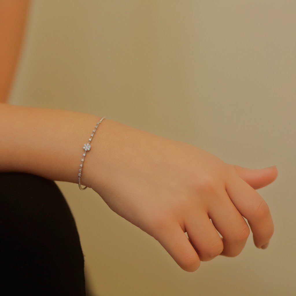 Tennis Diamant Armband Diamant EinStein Weißgold Tennisarmband