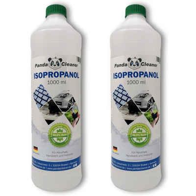 PandaCleaner Isopropanol - Isopropylalkohol - Für Haushalt, Handwerk & Industrie Reinigungsalkohol (Spar-Set, [2-St. 1000ml Flasche Rückstandslose Reinigung)
