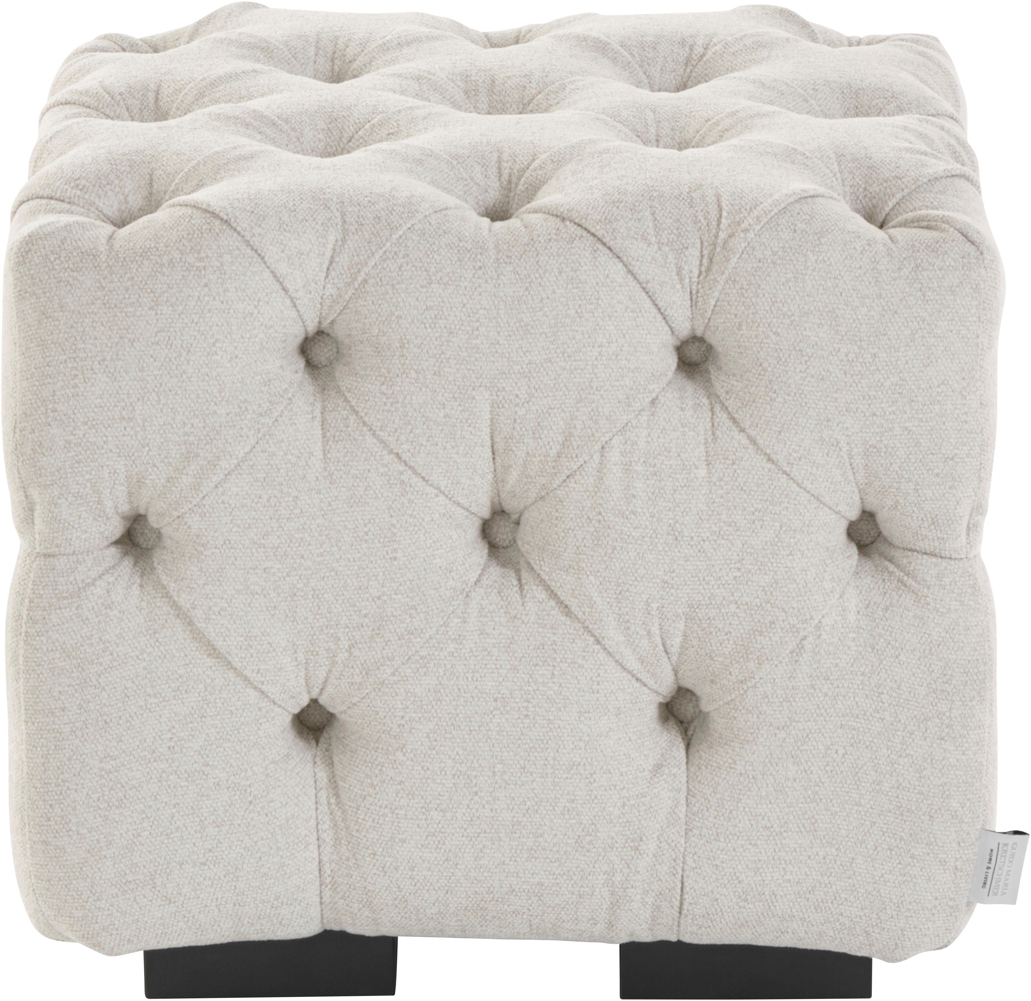 Home affaire Polsterhocker Kalina, mit klassischer Chesterfield-Knopfheftung, passend zur Serie "Kalina"