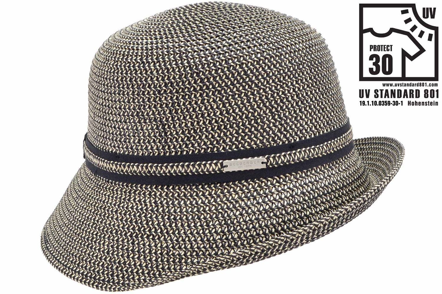 Seeberger Strohhut Knautschbare asymmetrische Glocke mit günstig online kaufen