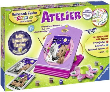 Ravensburger Malen nach Zahlen Atelier Pferde, Made in Europe, FSC® - schützt Wald - weltweit