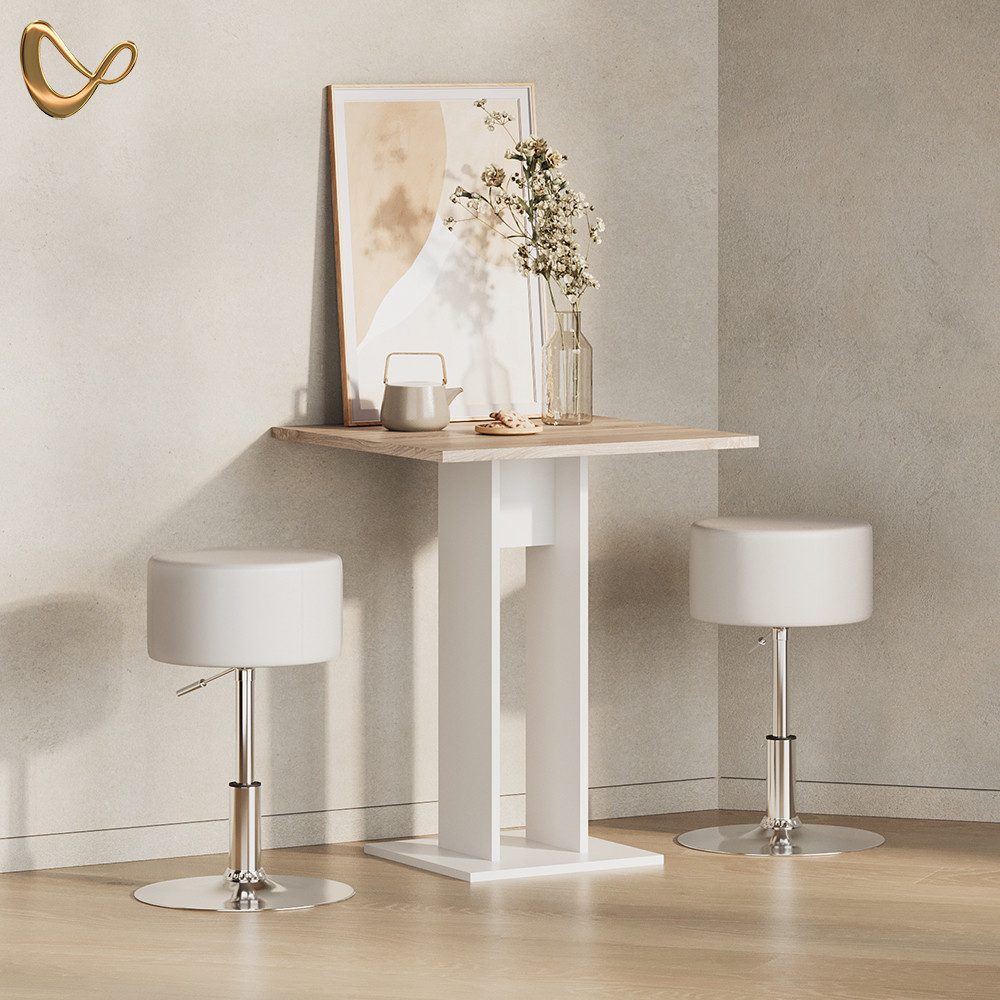 Livinity® Esstisch Regusa, Sonoma, 65 x 78 cm (1-St)