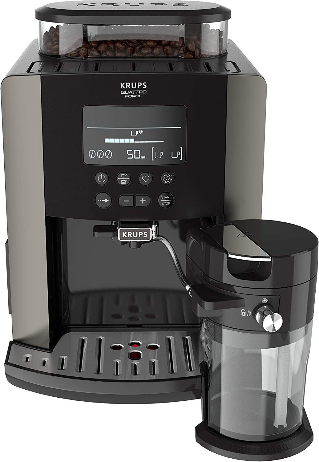 Krups Kaffeevollautomat 819E Quattro Latte Arabica EA Force