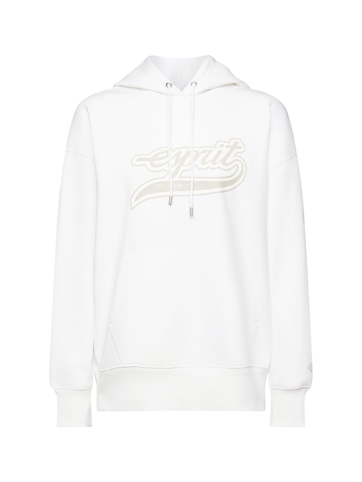 Esprit Sweatshirt Logo-Hoodie aus Fleece (1-tlg) WHITE