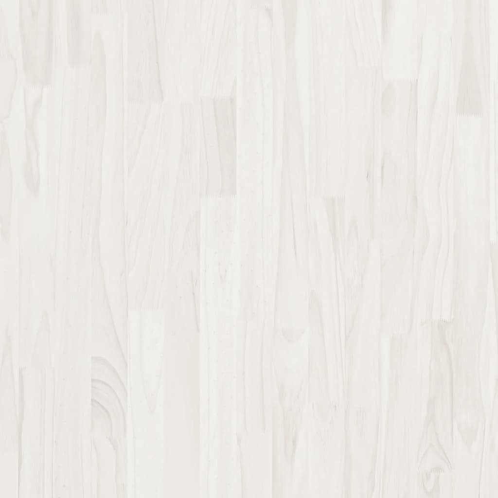 möbelando Bücherregal 3007032, Metall Kiefern-Massivholz, 3 Weiß in LxBxH: 30x100x105 cm, aus Einlegeböden mit
