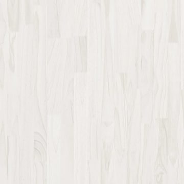 möbelando Bücherregal 3007032, LxBxH: 30x100x105 cm, aus Kiefern-Massivholz, Metall in Weiß mit 3 Einlegeböden