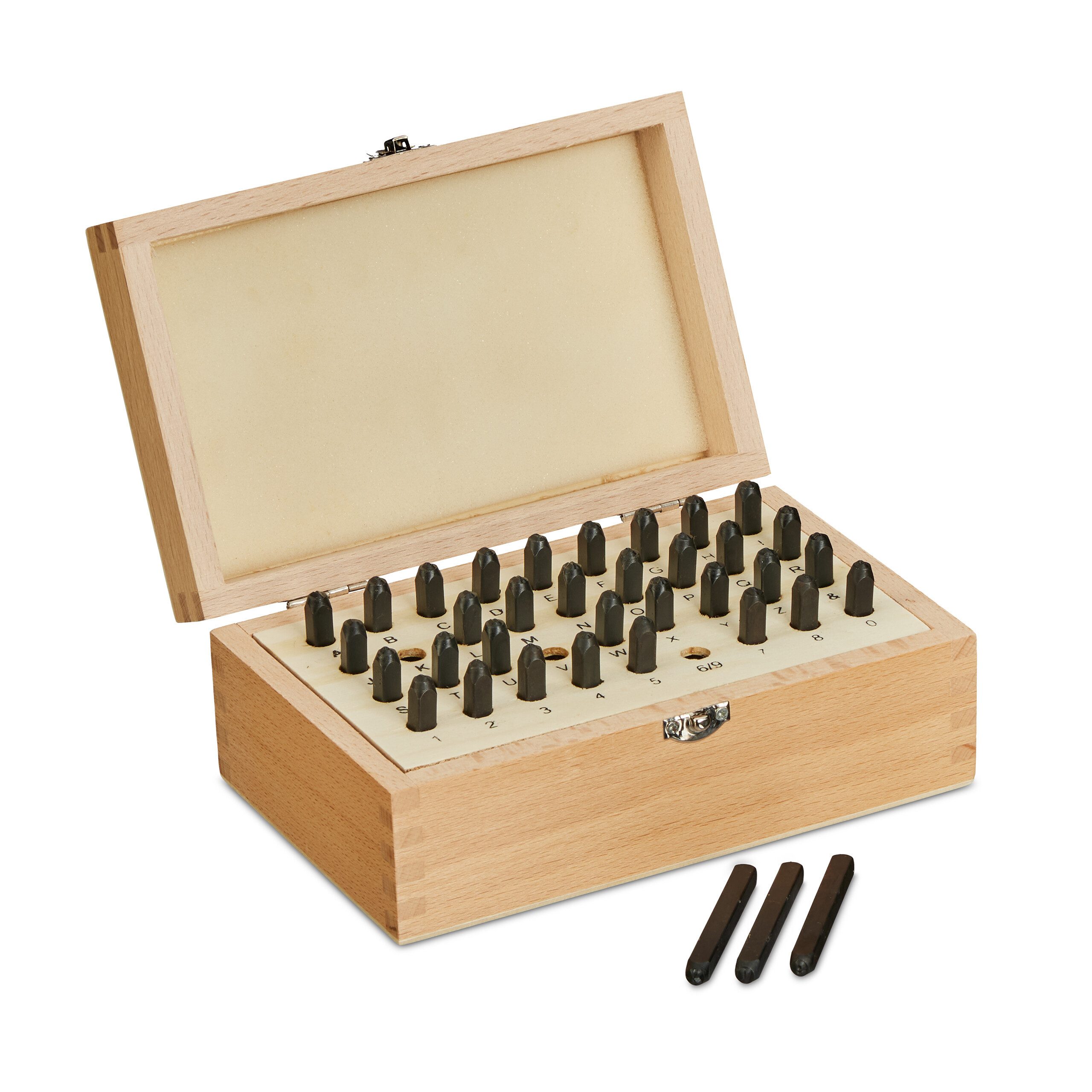 Motivstanzer Schlagbuchstaben Set 3 mm