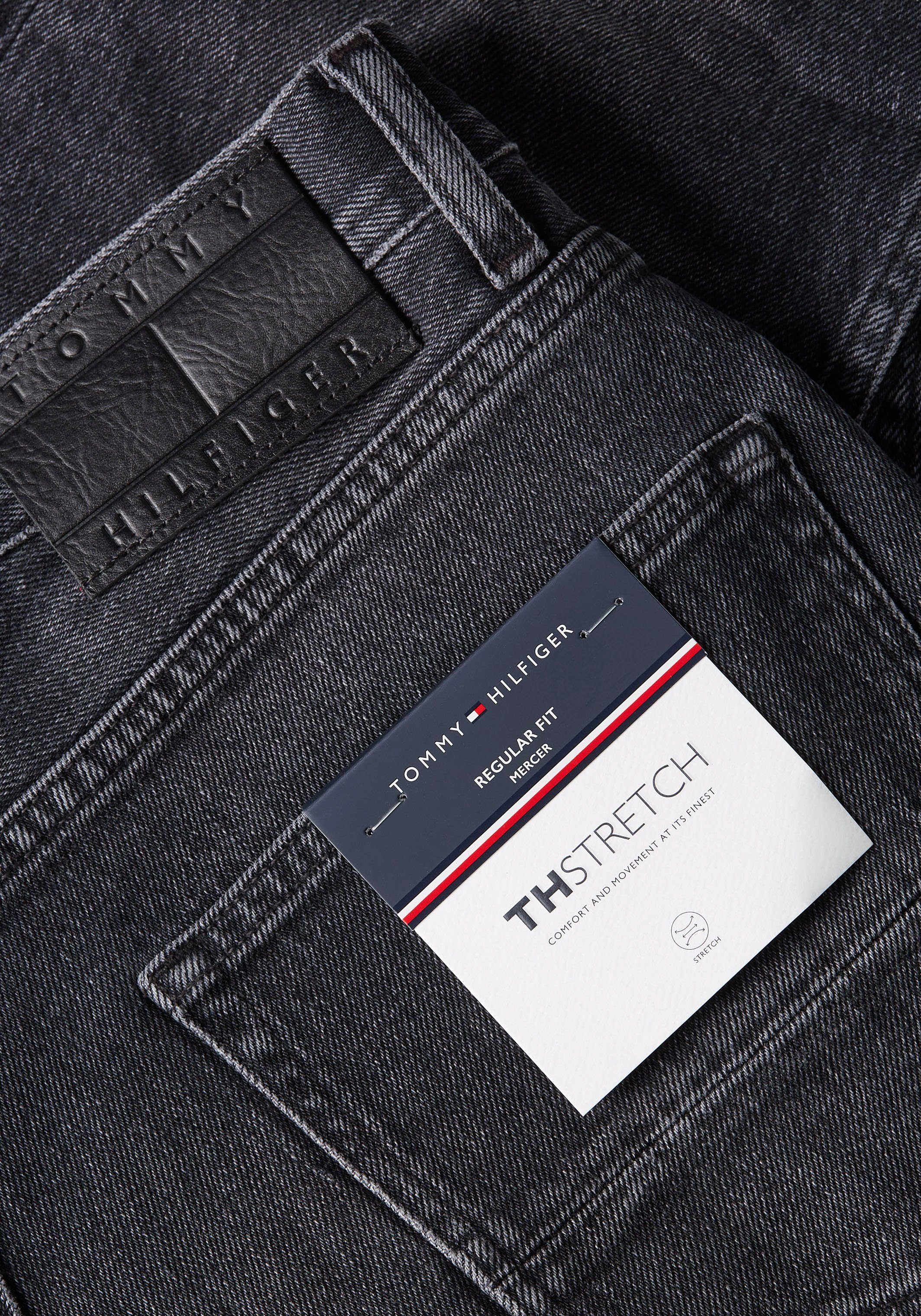 Tommy Hilfiger BT-RGL Morgan STR Big MORGAN MADISON Black Tall Straight-Jeans &