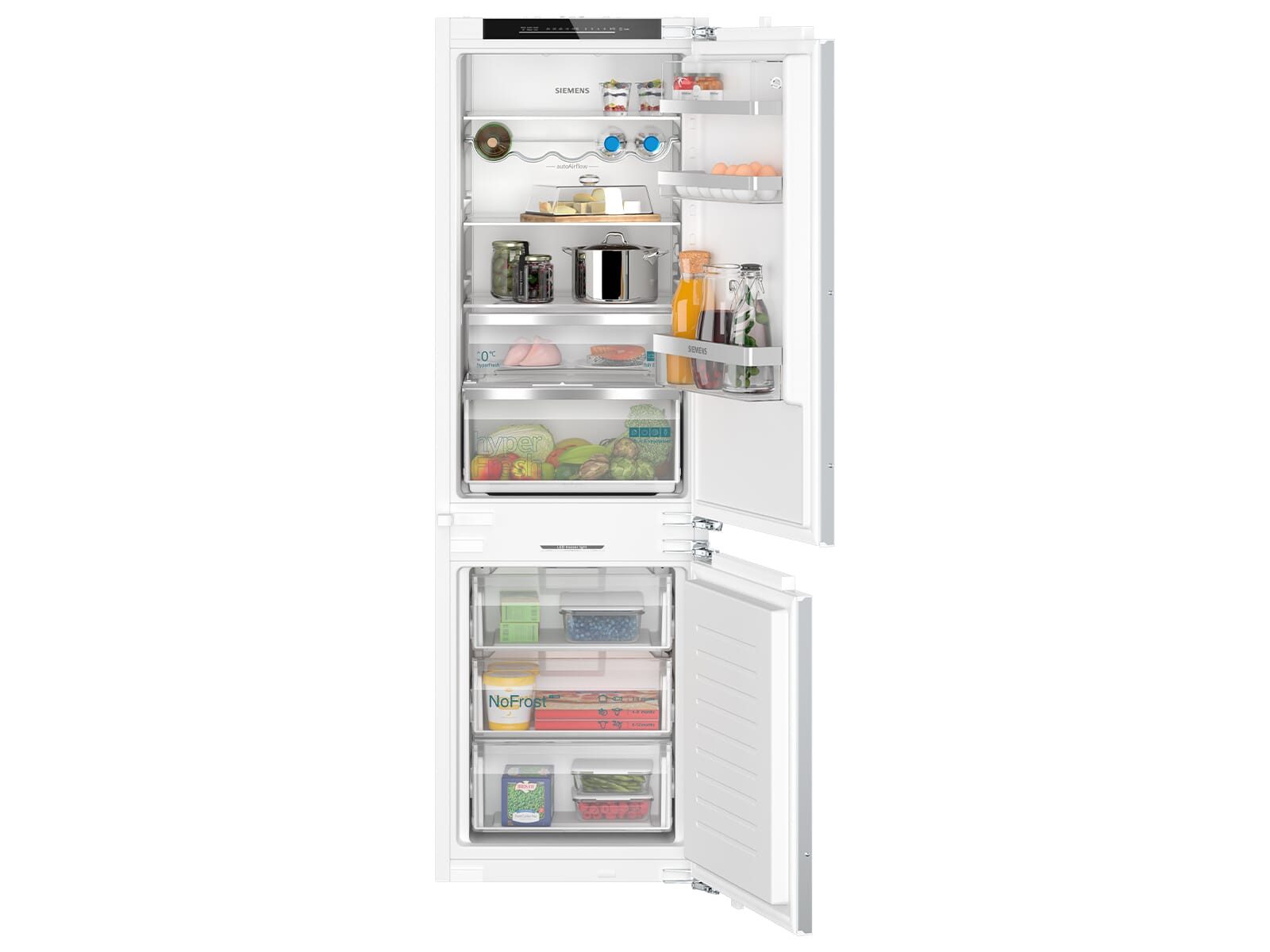 SIEMENS Einbaukühlgefrierkombination KI86NADD0, 0.0 cm hoch, integrierbar