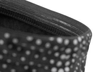 Reebok Bandage Reebok Compression Thigh Sleeve, Schwarz, Reflektierende Grafiken für bessere Sichtbarkeit im dunkeln