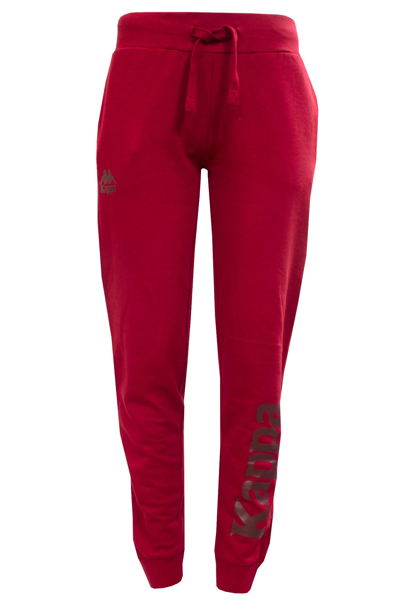 Jogginghose Kappa Damen Sweathose Sporthose Jogginghose Rot L