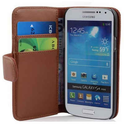 Cadorabo Handyhülle Samsung Galaxy S4 MINI Samsung Galaxy S4 MINI, Klappbare Handy Schutzhülle - Hülle - mit Standfunktion und Kartenfach