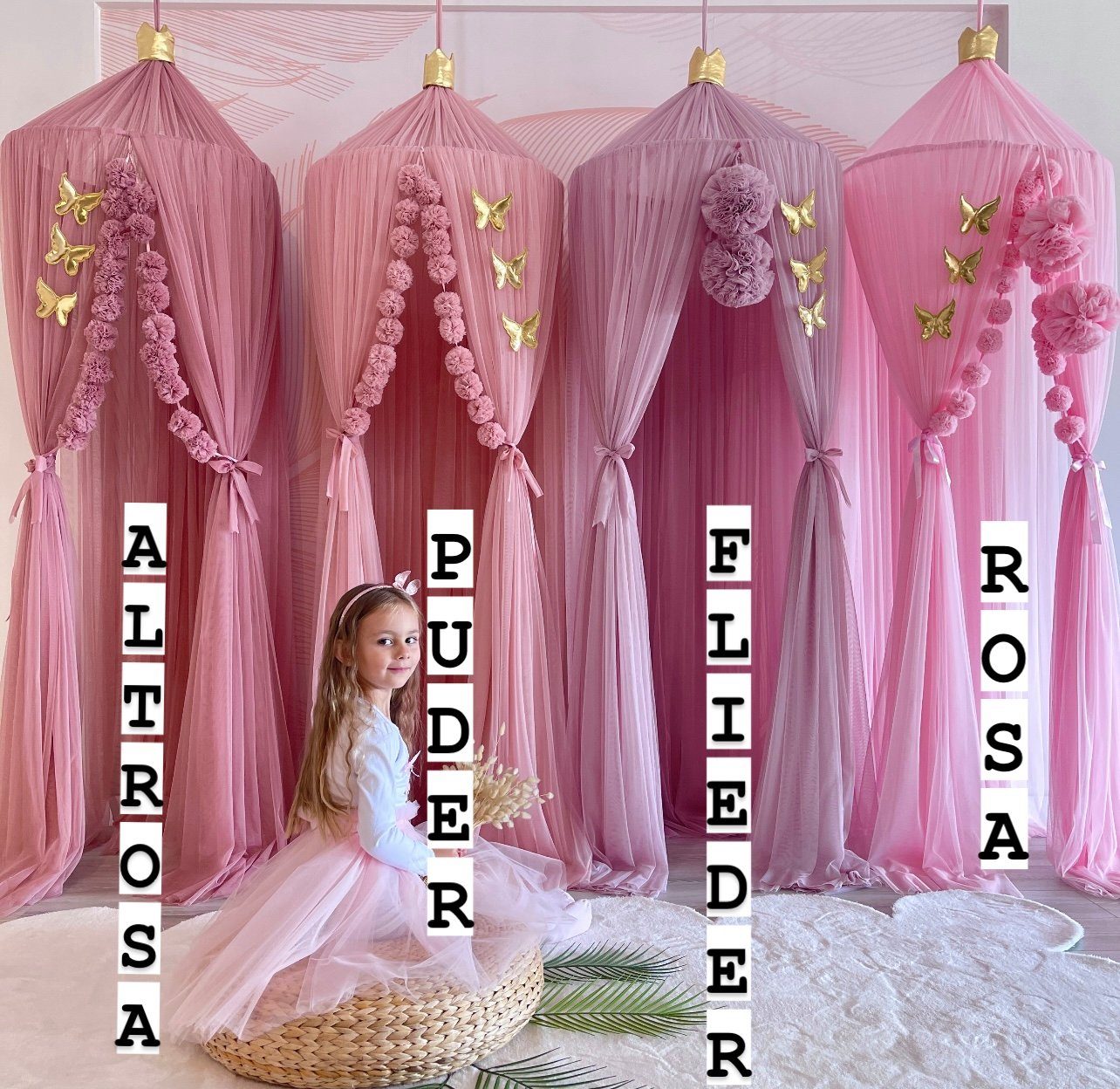 Baby Fancyroom Betthimmel Baldachin Kinderzimmer Betthimmel Babybett für Sc günstig online kaufen