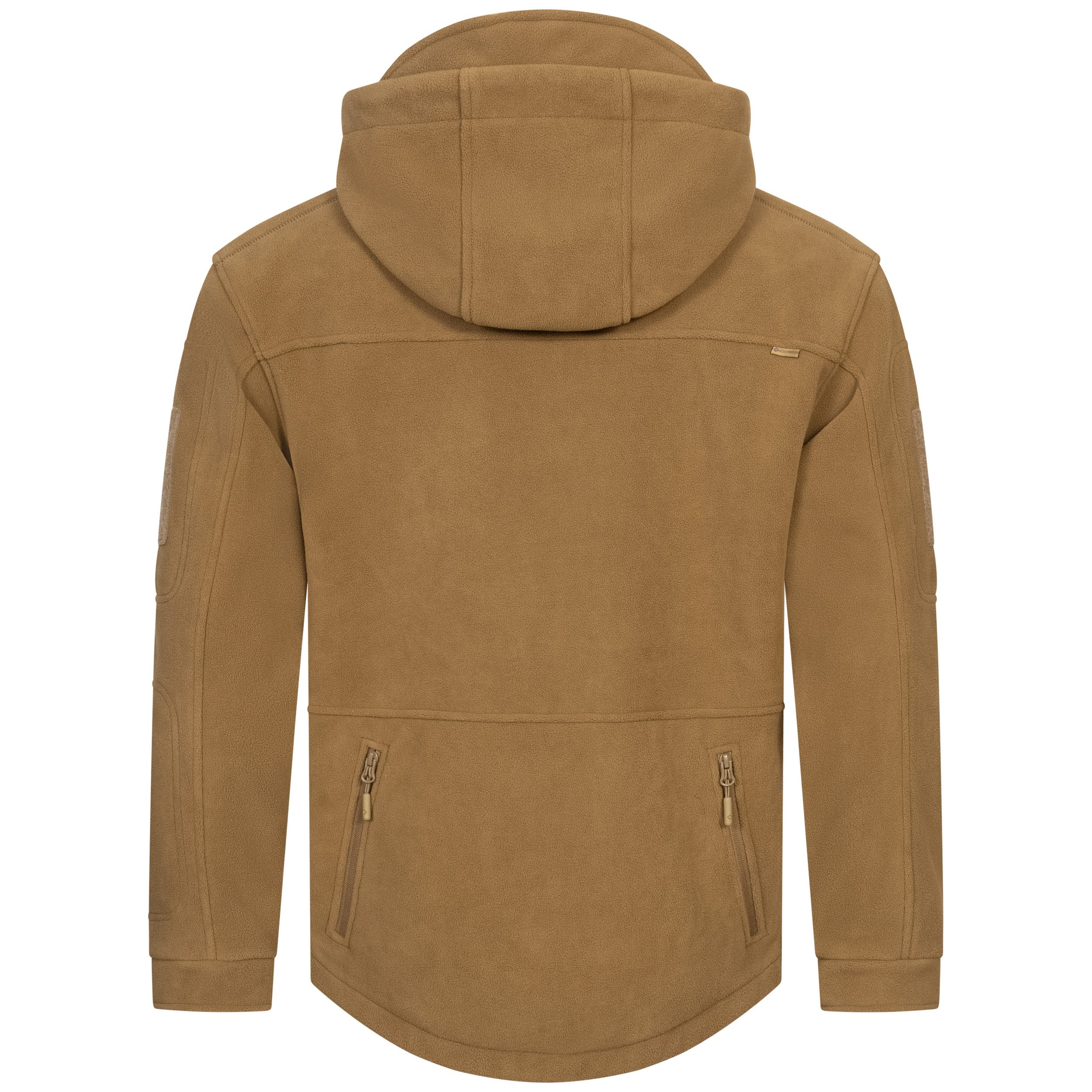 Höhenhorn Fleecejacke Biferten Herren Militär Fleecejacke für Männer Outdoor Winddicht Quick-Grip Paracord Zipper, Einstellbares Gummizugband