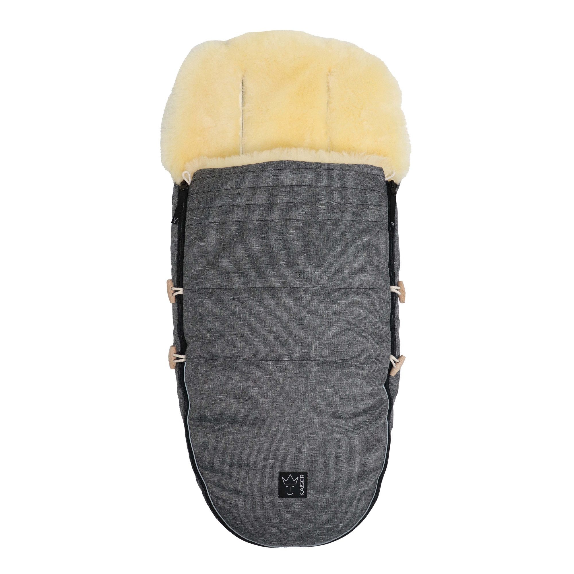 Kaiser Fußsack Love the Nature, Lammfell Kinderwagen Fußsack