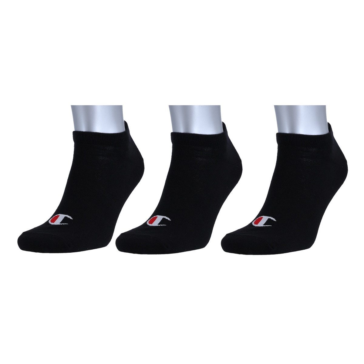 Champion Tennissocken (Baumwolle) Sneaker Schriftzug-Print schwarz Herren - günstig online kaufen