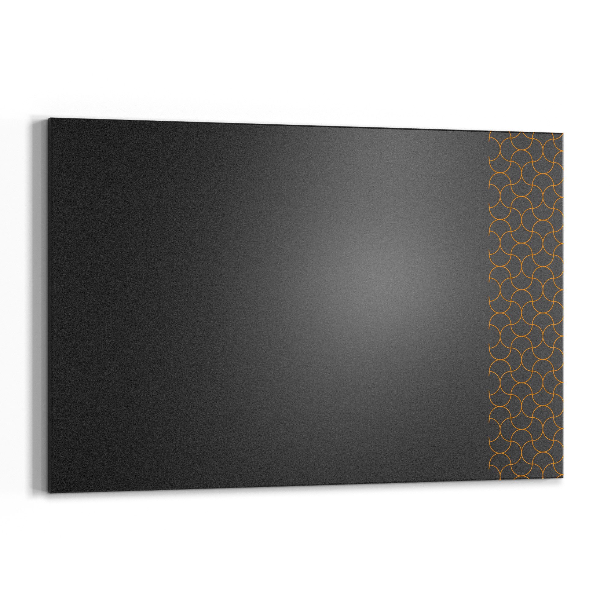 DEQORI Wandtafel 'Geometrisches Netz', (1-tlg), Metall Kreidetafel bedruckt Schreibtafel modern Schiefertafel Tafel