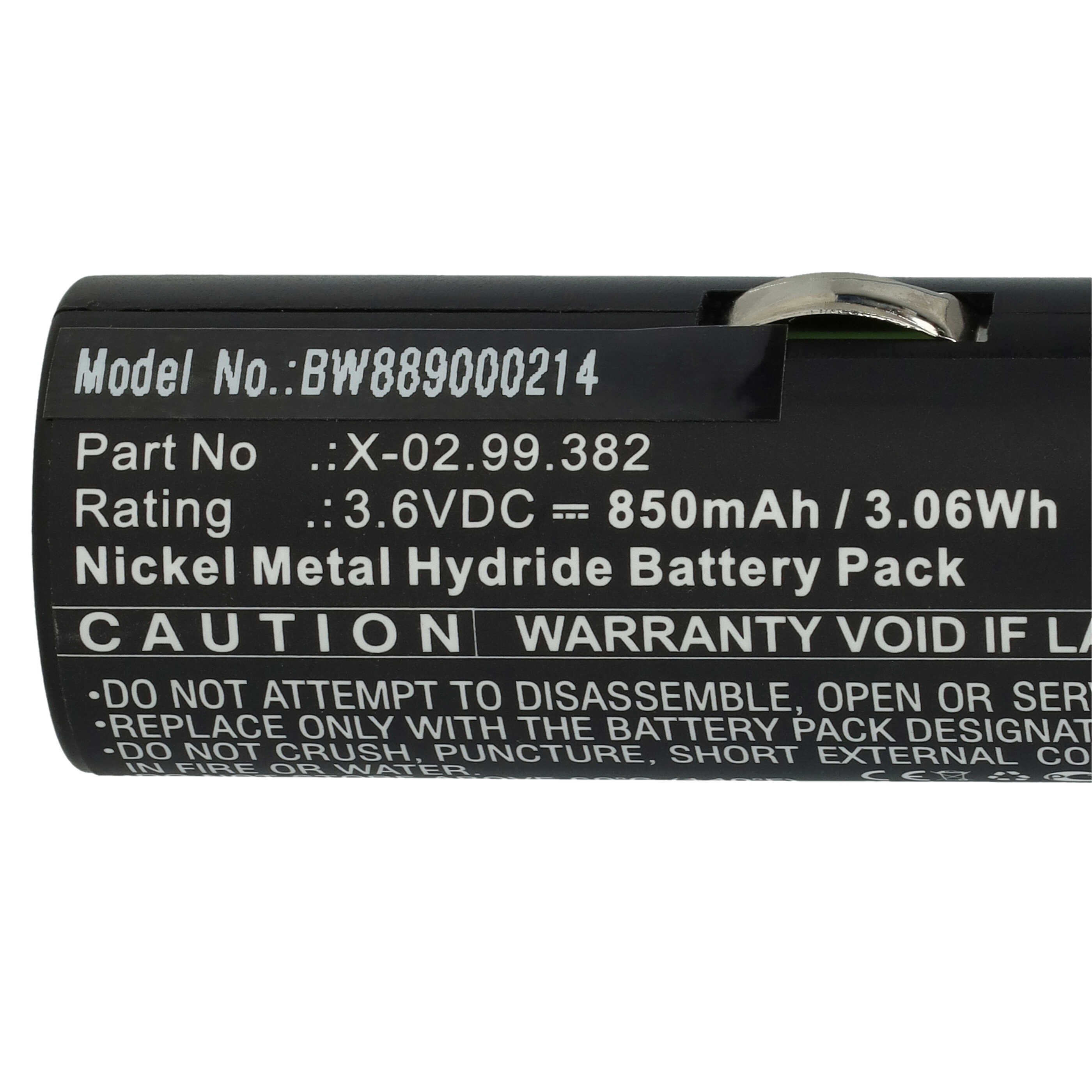Vhbw Batterie Compatible Avec Heine S2Z (alte Handgriffe) Appareil Médical (1400mAh, 2,4V, NiMH