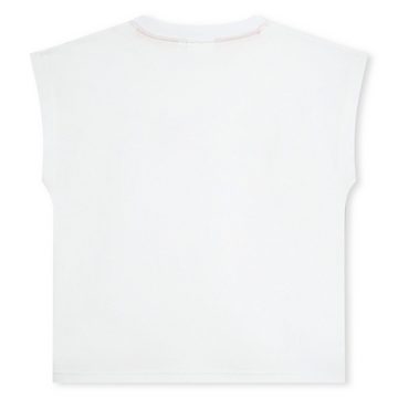 BOSS T-Shirt HUGO Girls ärmelloses T-Shirt in weiß mit Logo