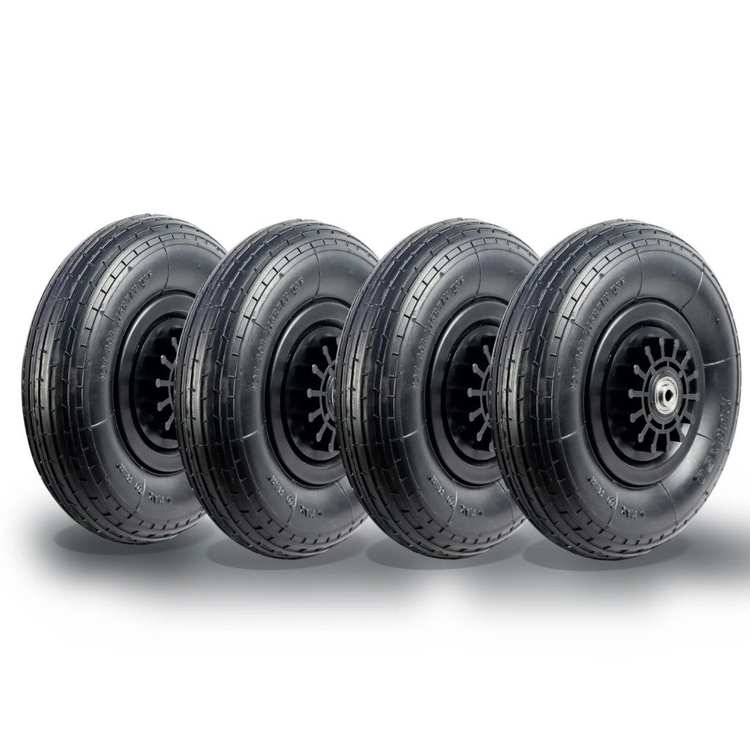 Frosal Ersatzrad Luftreifen Bollerwagen faltbar FROSAL, FUXTEC, Pinolino uvm. Umrüstsatz (4 St)