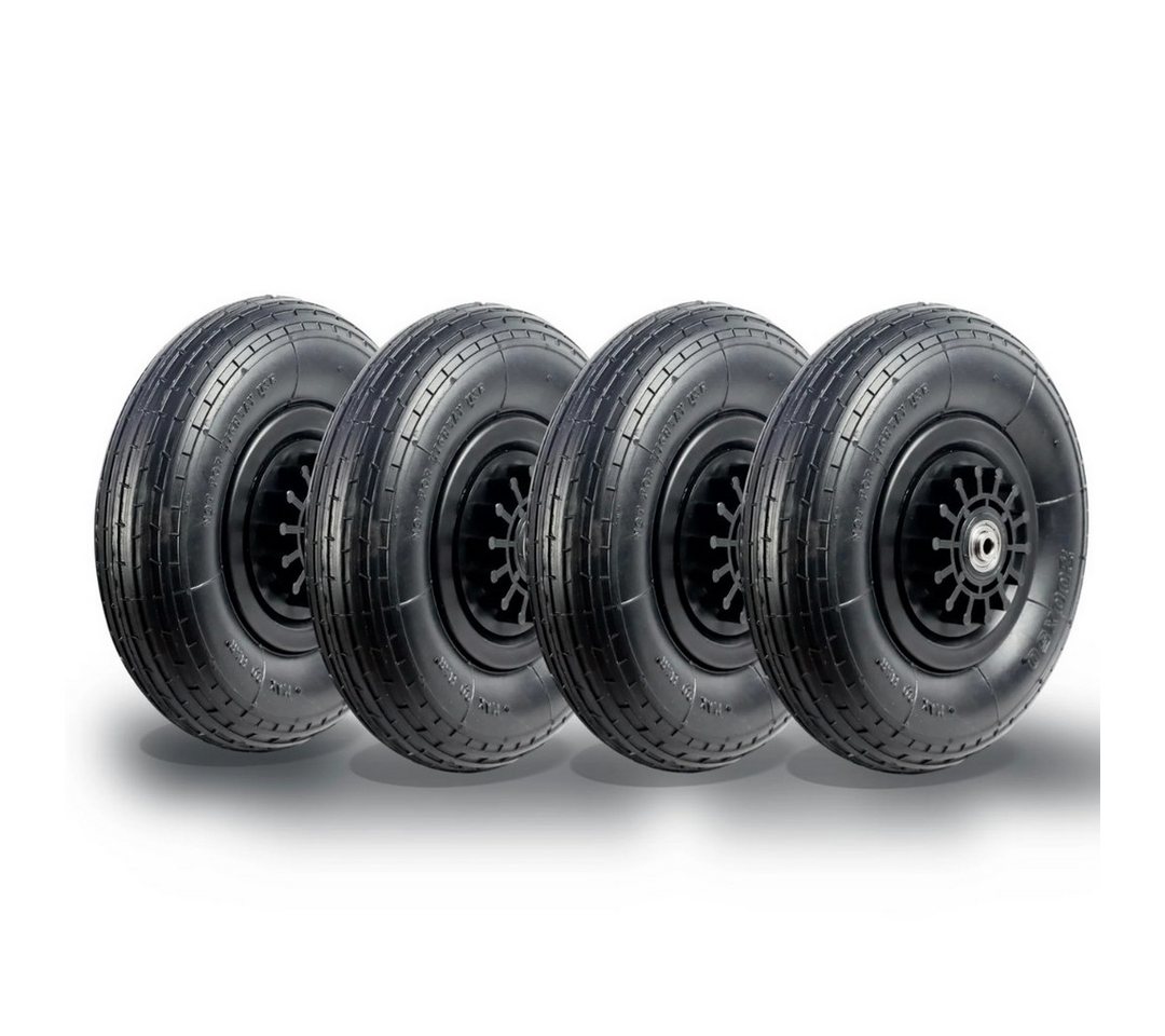 Frosal Ersatzrad Luftreifen Bollerwagen faltbar FROSAL, FUXTEC, Pinolino uvm. Umrüstsatz (4 St)
