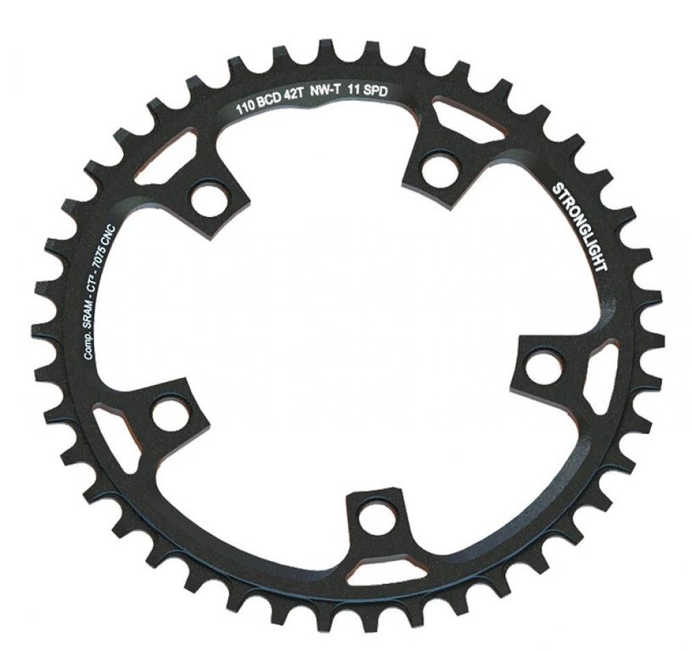 STRONGLIGHT Kettenschaltung Stronglight Kettenblatt Gravel für Sram 40 Zähne scharz Alu 7075-T6 11