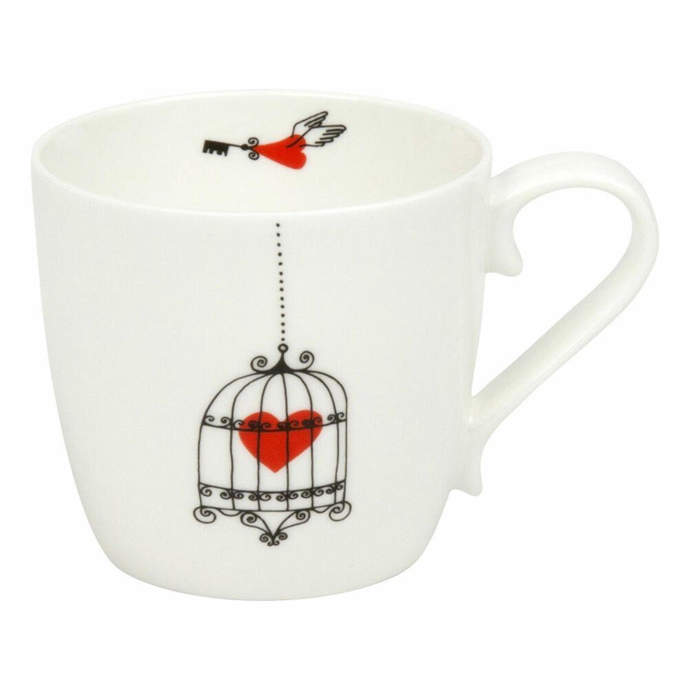 Könitz Becher HEARTS Cages 415 ml, New Bone China