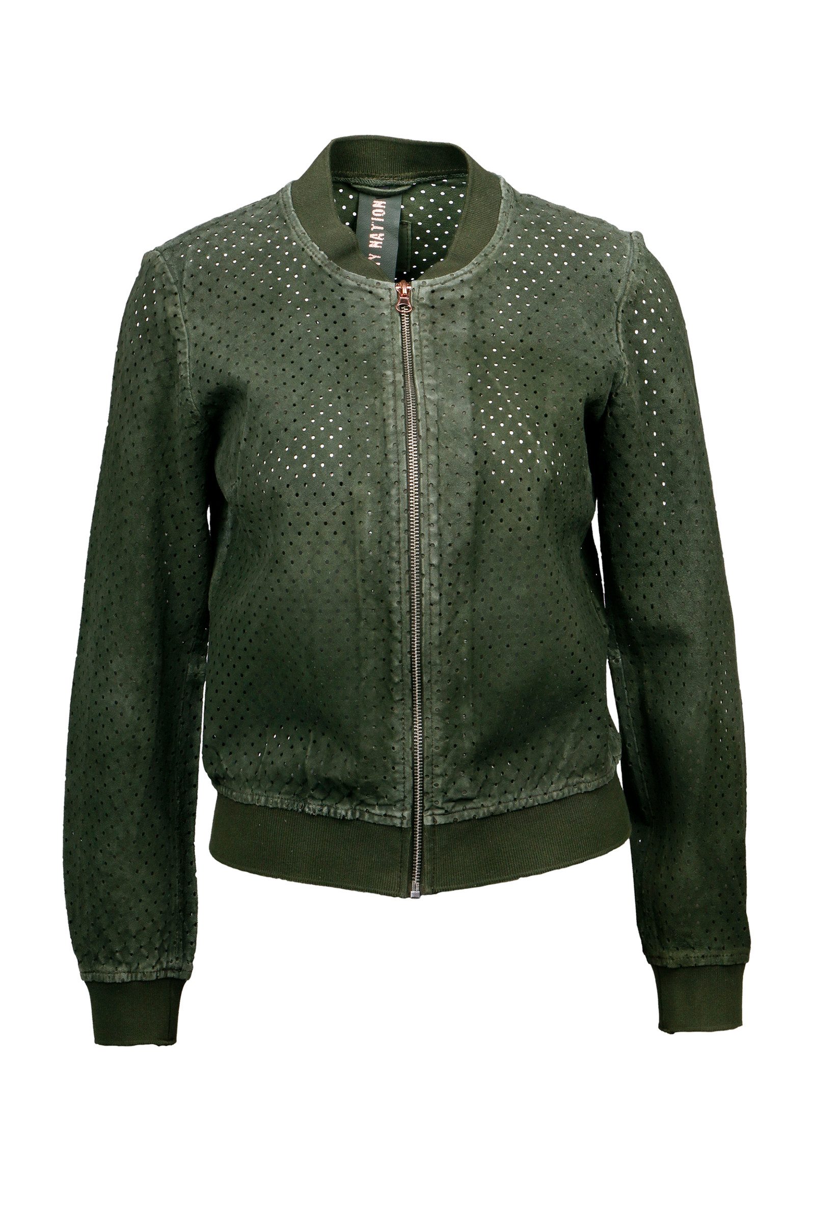 Freaky Nation Lederjacke Happy Me-FN