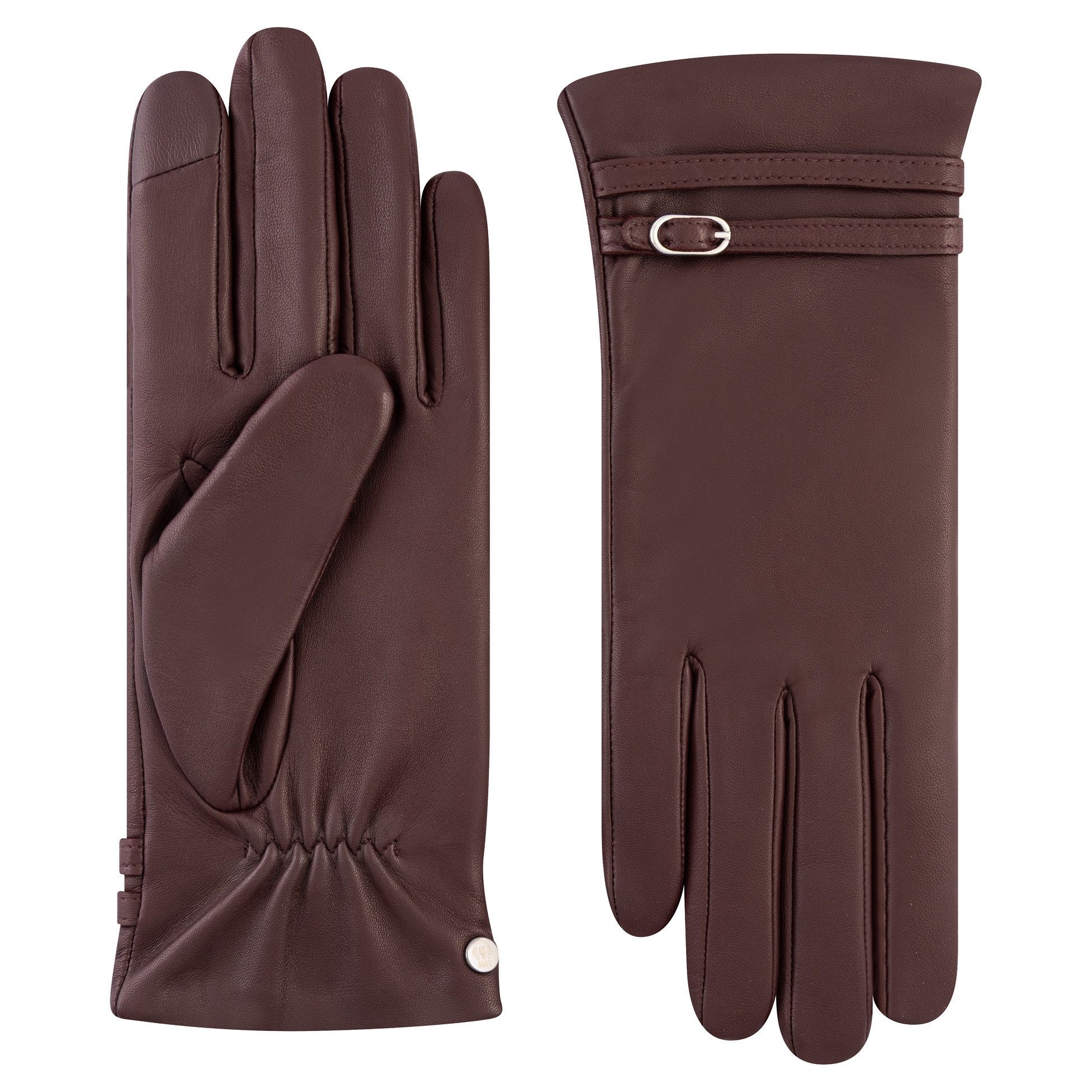 Roeckl Lederhandschuhe MAYFAIR Lederhandschuhe mit Riemen