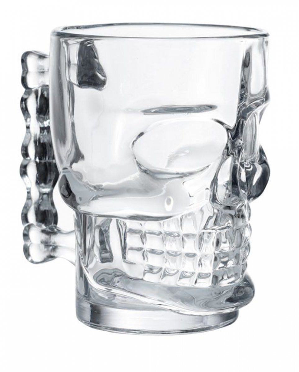 in Form Horror-Shop Dekofigur Totenkopf 400ml Bierglas