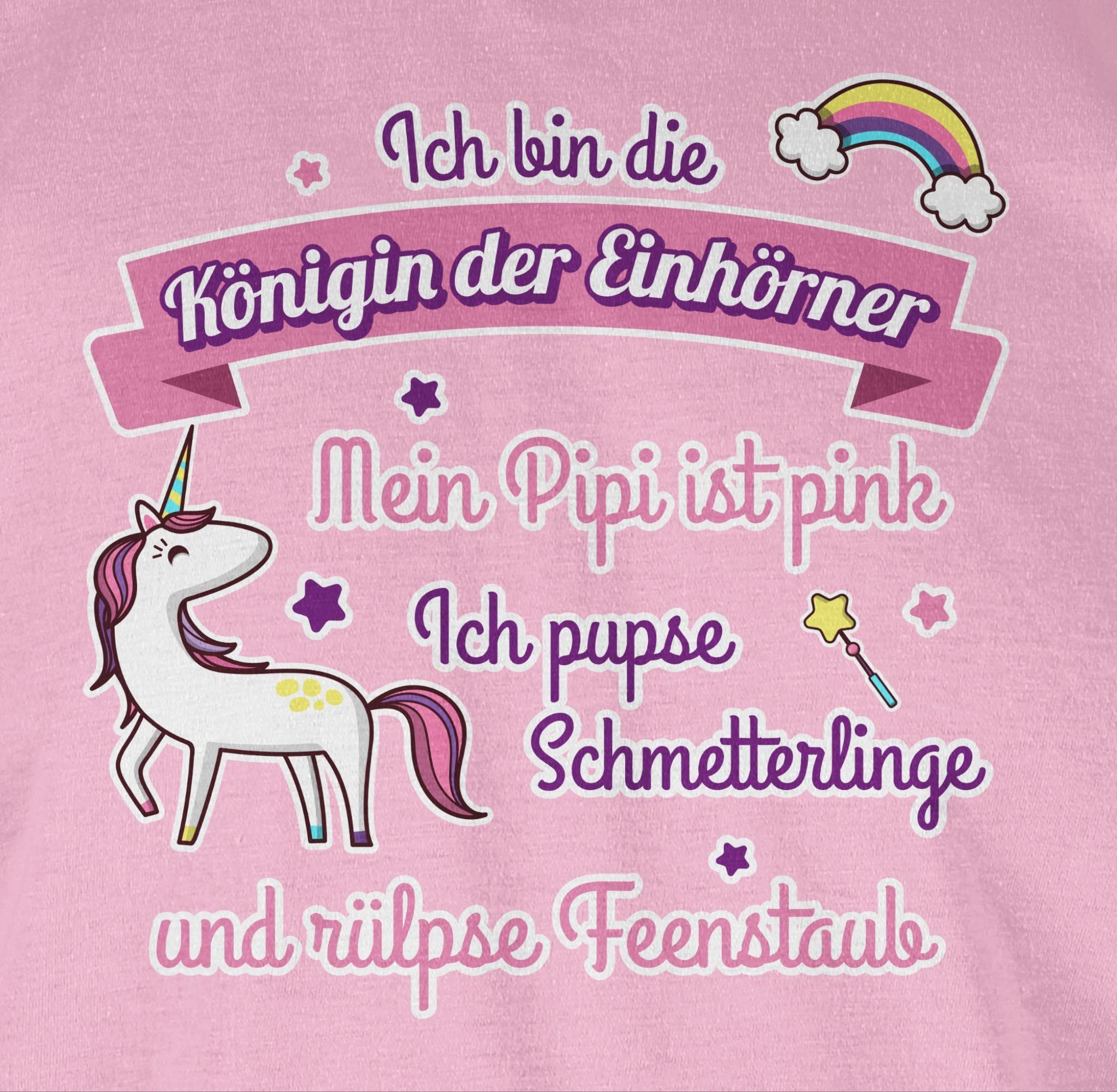 Damen Shirts Shirtracer T-Shirt Königin der Einhörner - Einhorn Geschenk - Damen Premium T-Shirt (1-tlg) Unicorn Einhörner Gesch