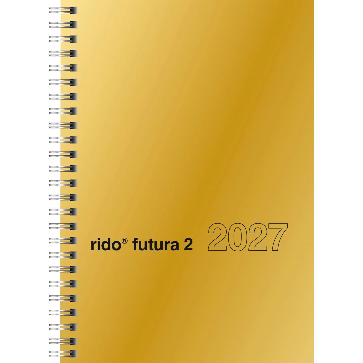 Baier & Schneider Taschenkalender rido/idé 7021121917 Buchkalender Mod. futura 2 2027 A5, Karton, gold