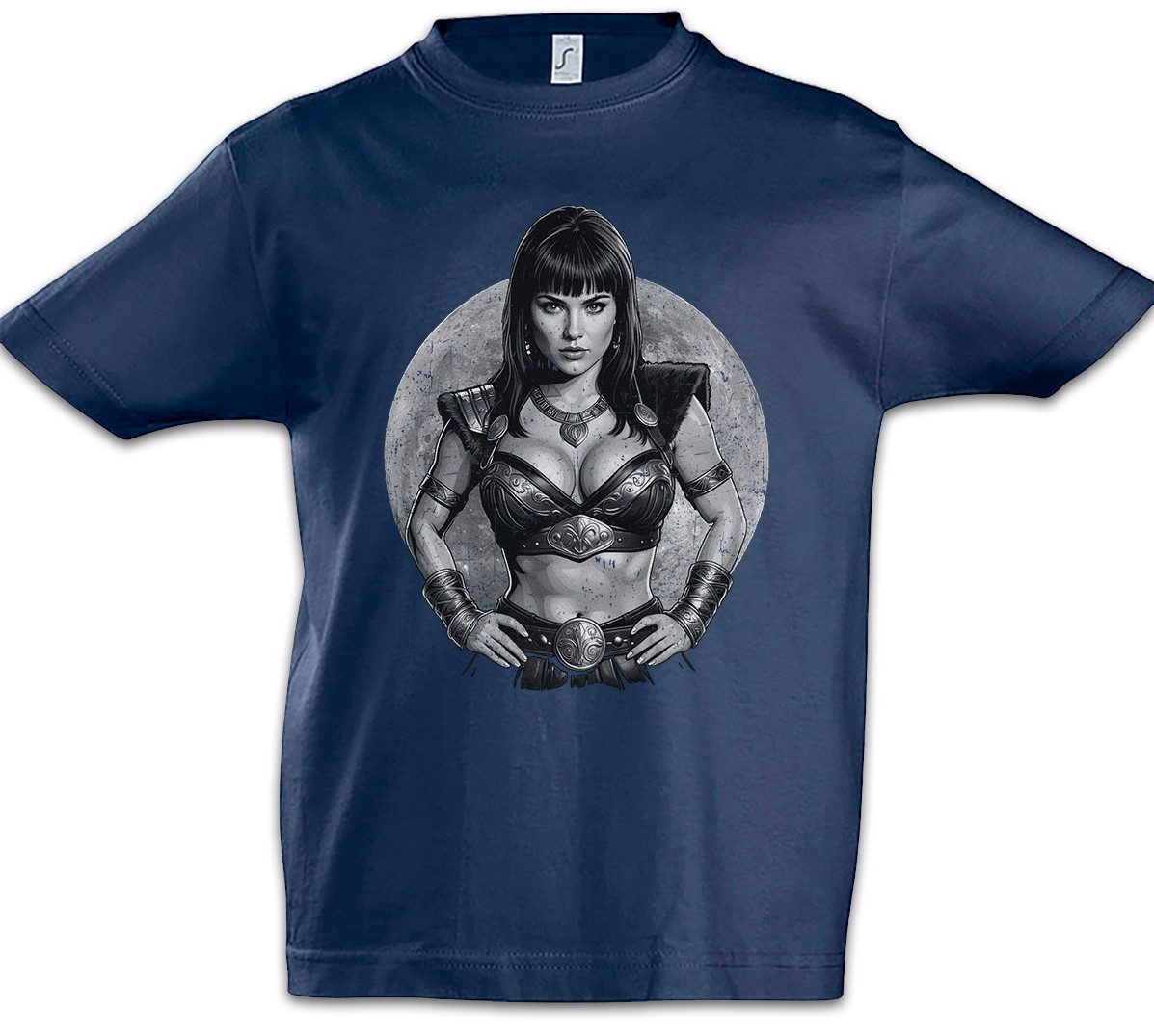 Print-Shirt Warrior Pricess Moon Kinder T-Shirt Girl Barbarian Xena Woman Conan TV