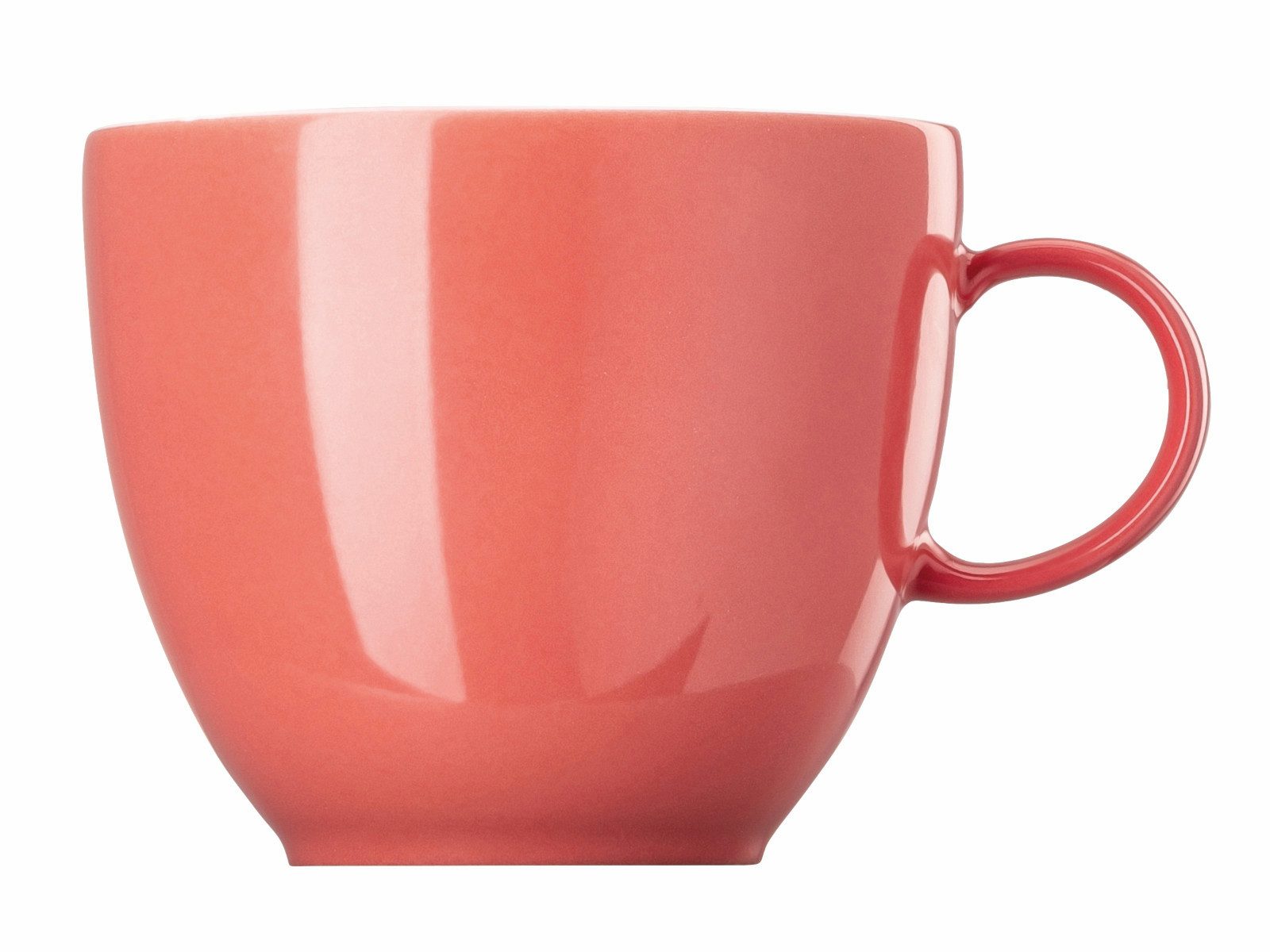 Thomas Porzellan Tasse Sunny Day Soft Red Kaffee-Obertasse 0,2l, Porzellan, Tassen