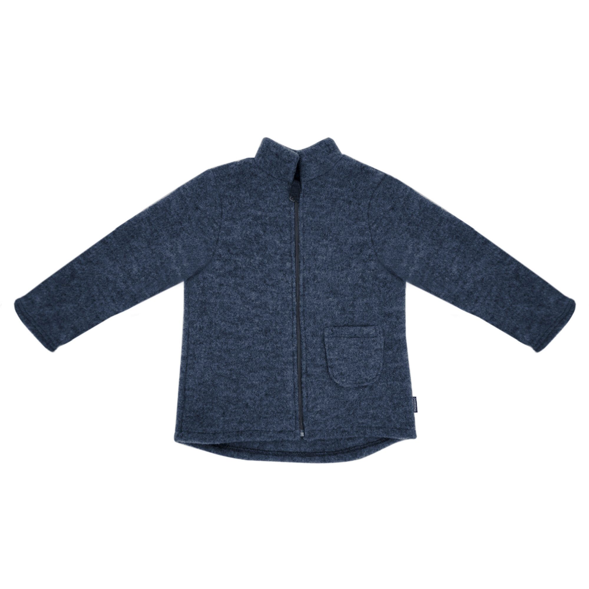MAXIMO Fleecejacke GOTS MINI-Jacke, Wollfleece Reißverschluss, Jersey (1-St) Wollfleece