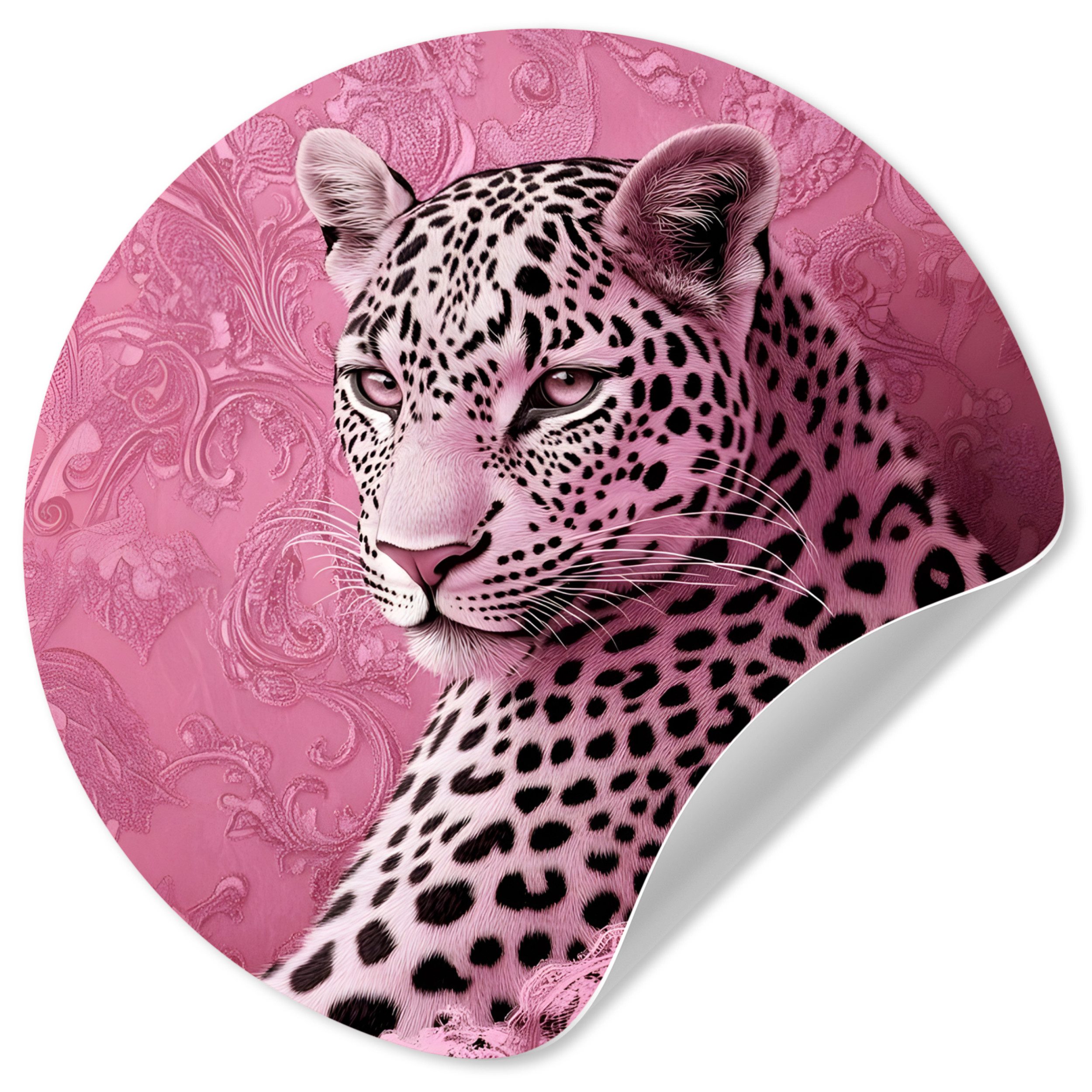 MuchoWow Wandsticker Panther - Deluxe - Rosa (1 St), Wandtattoo Selbstklebe günstig online kaufen